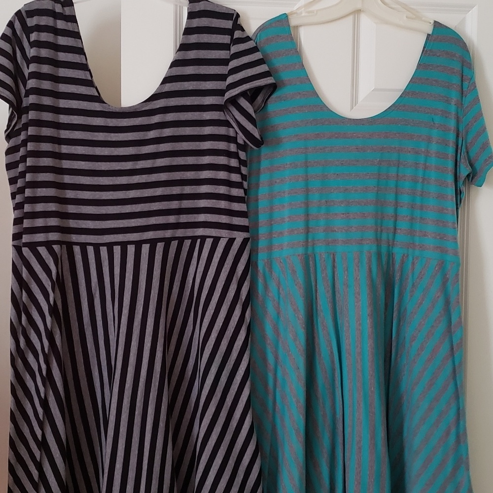 Tshirt flare dresses.